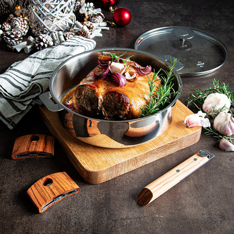 Braised lamb with rosemary garlic