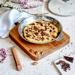 Ovenless moist pan-baked cookie