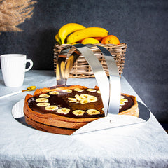 Chocolate and banana tart