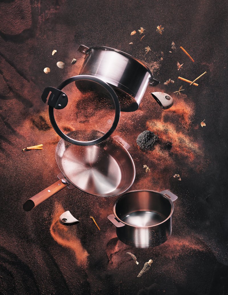 3-Piece Frying Pan Set - Tulipe Collection – CRISTEL USA