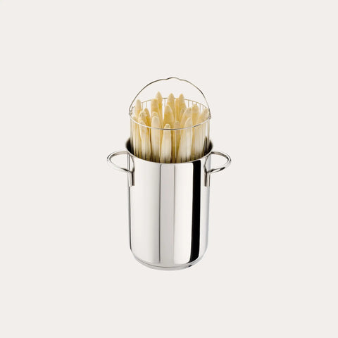 Asparagus pot with glass lid