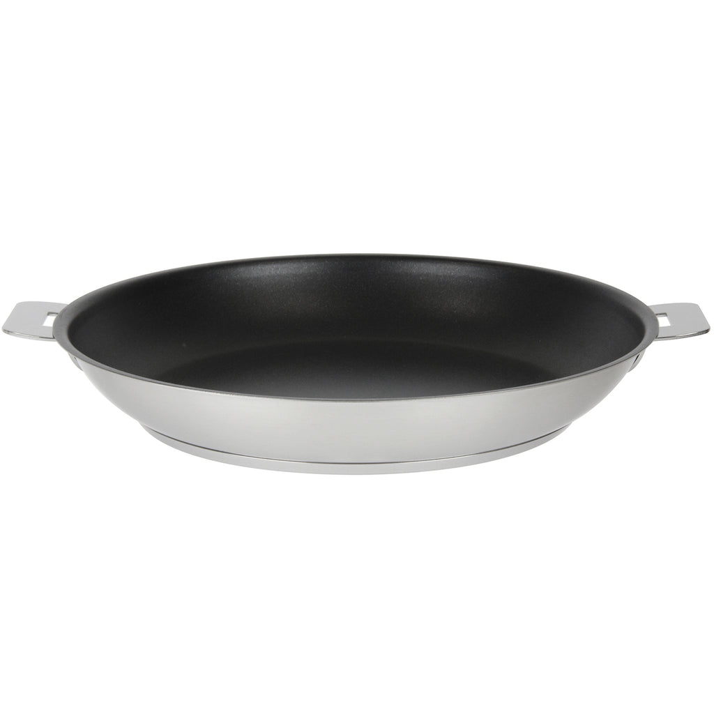 Cristel “L” Line with Removable Handles: 8.7-inch Brushed Stainless Steel  Fry Pan